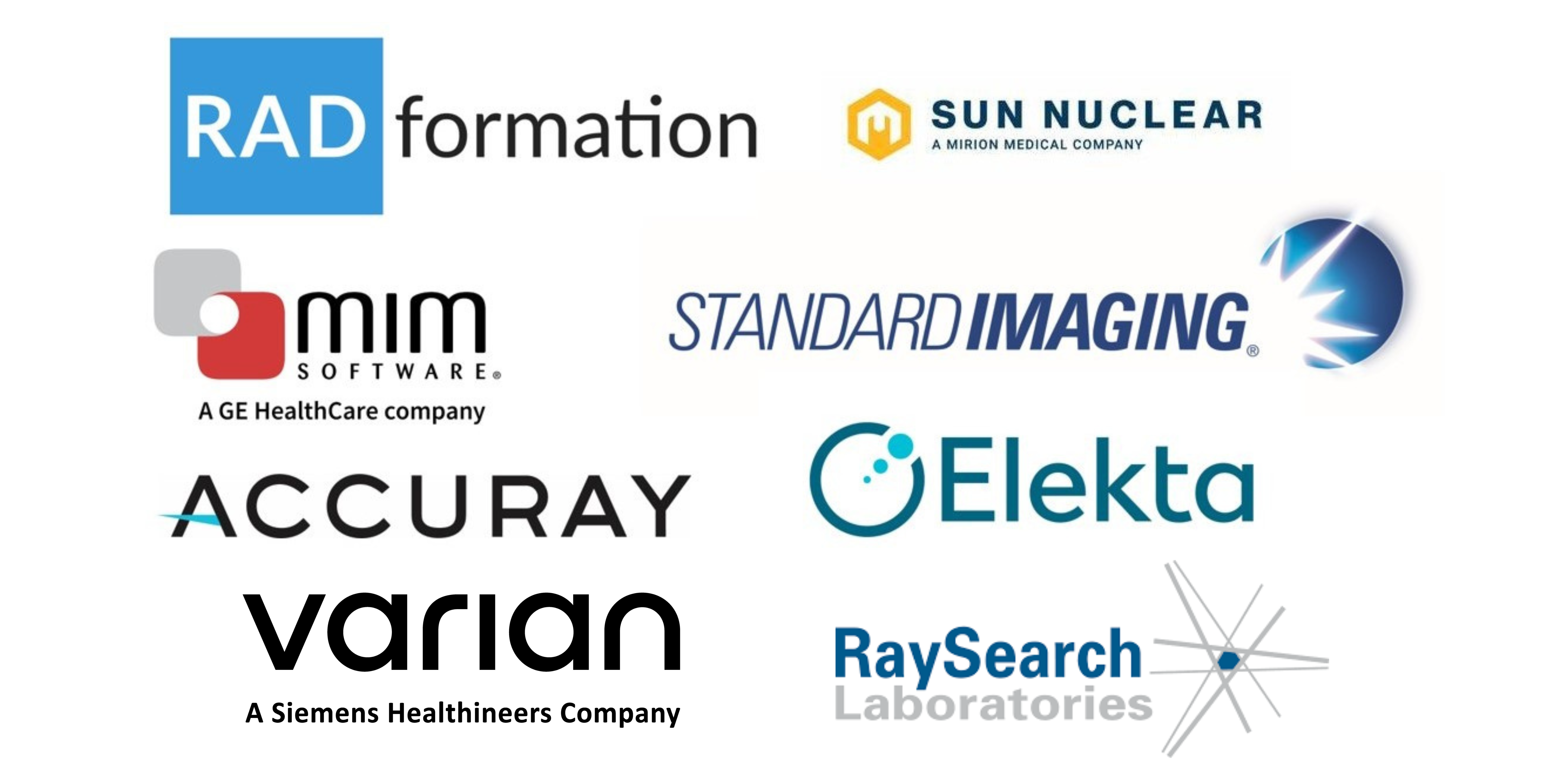 Pre-conference sponsors + Varian &amp; Raysearch